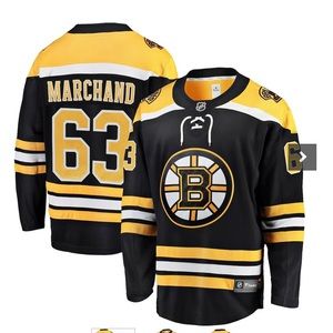 FANATICS NHL Boston Bruins Brad Marchand Black Home Breakaway Hockey Mens Jersey